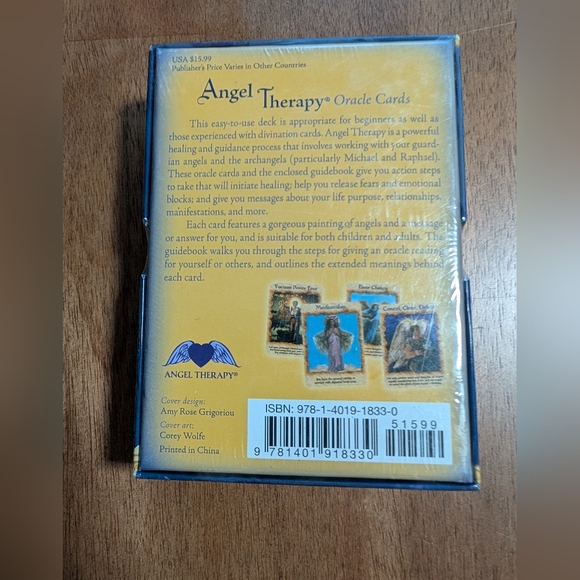 NEW Doreen Virtue Angel Therapy Oracle Cards ~44 Card Deck & 137 Page Guidebook - Picture 2 of 5